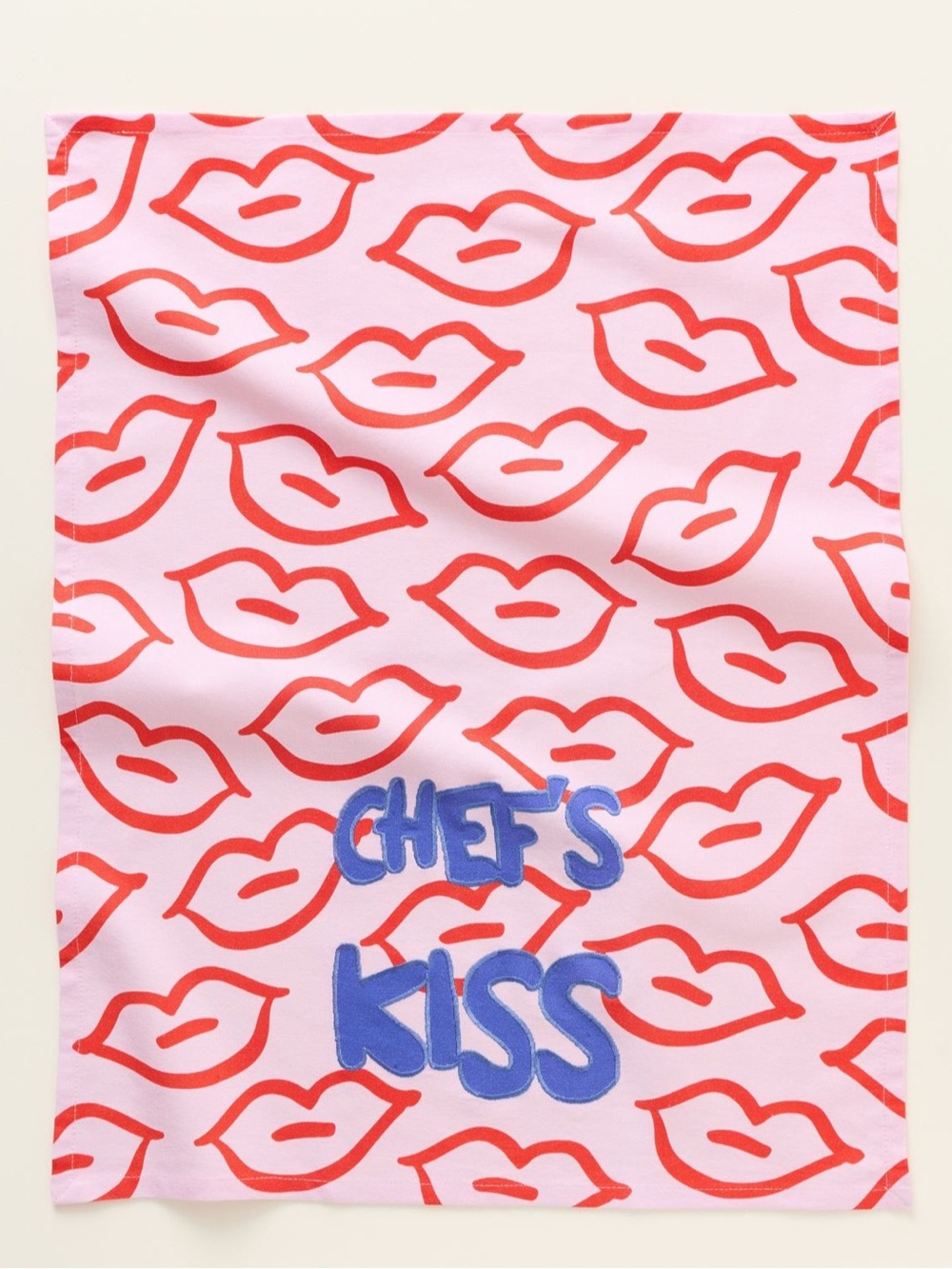 Anthropologie Plot Twist Prints Chef's Kiss Dish Towel AnthroHome